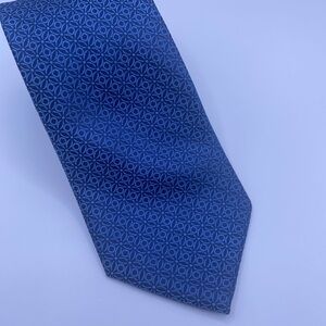Geometric Blue Tie